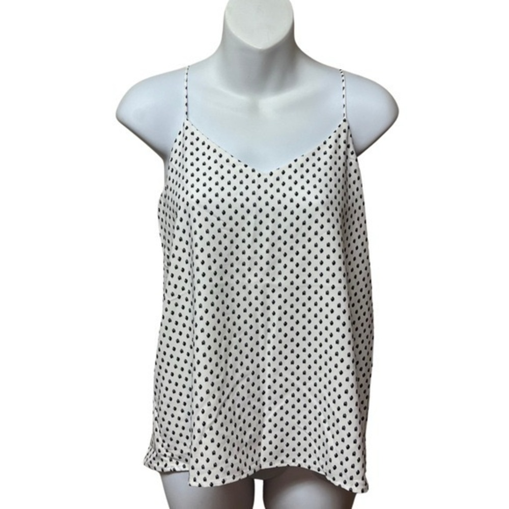 Belle Vere XS Polka Dot White  Black Tank Top  Like New Condition  GUC